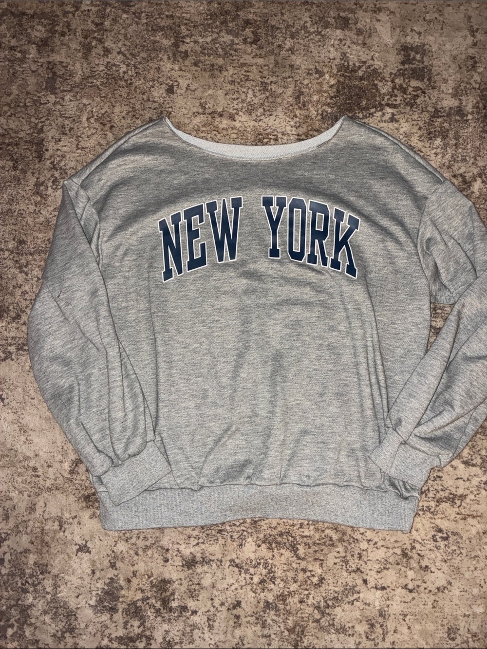 NEW YORK Gray Women's Pullover Sweatshirt - Picture 1 of 1